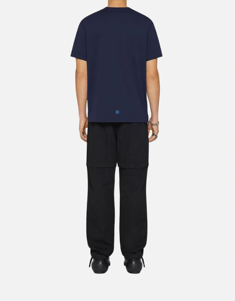 4G Logo Sketch Navy T-Shirt