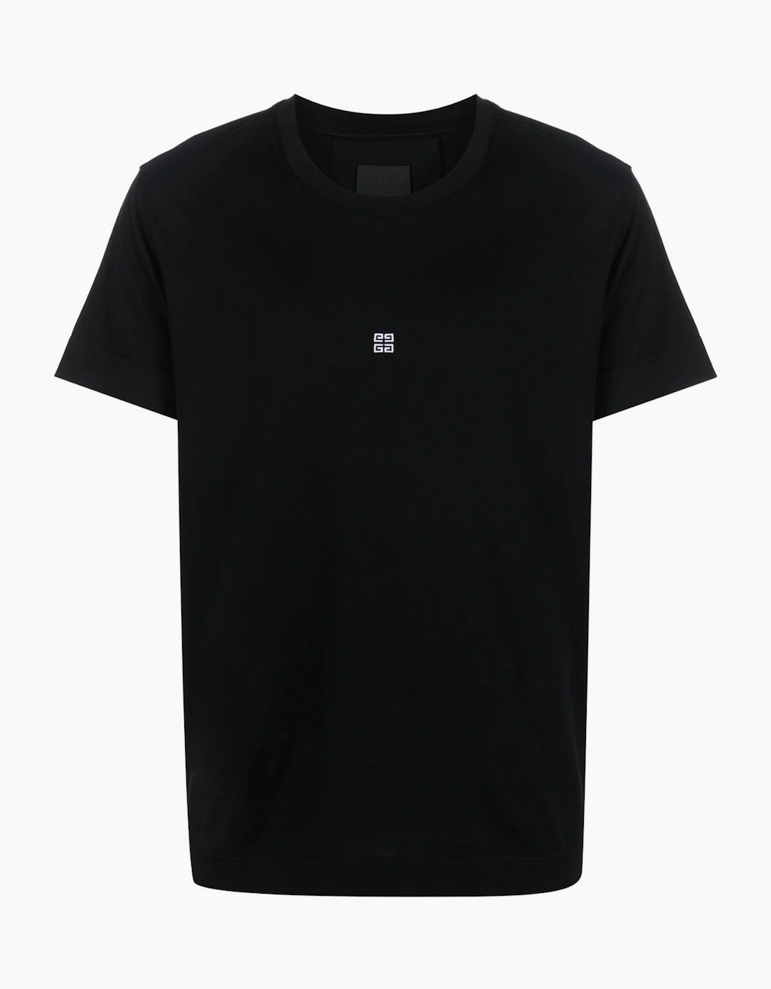 Givenchy Men's Givenchy 4G Logo Embroidered T-Shirt - Black