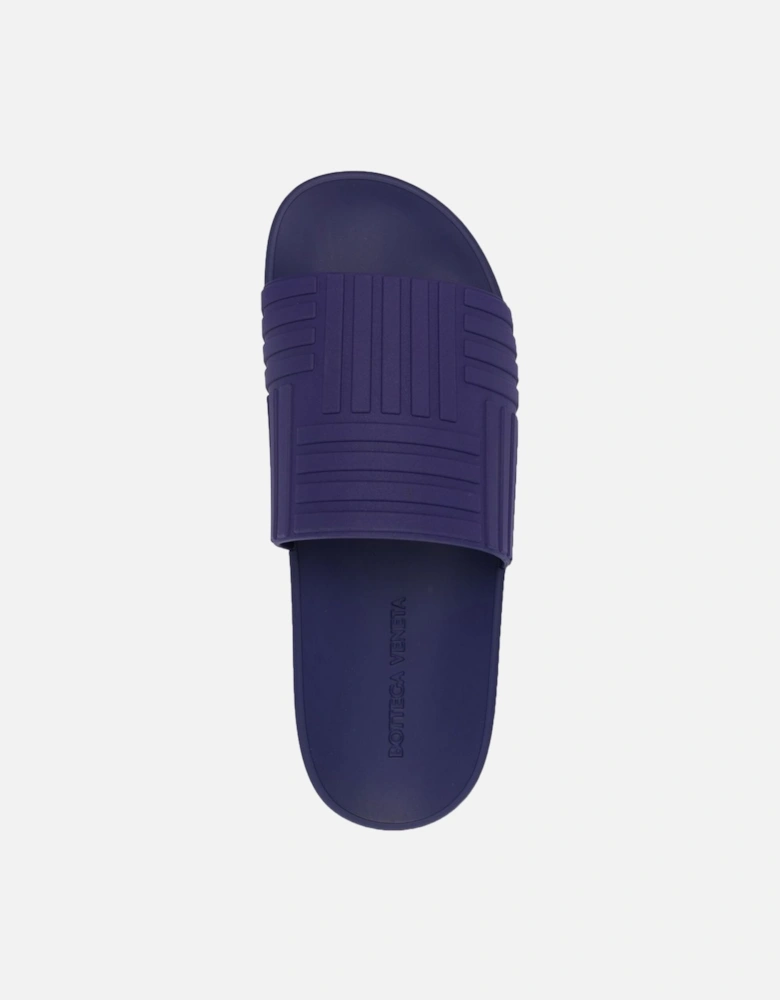 Intrecciato Rubber Slides Viola Purple