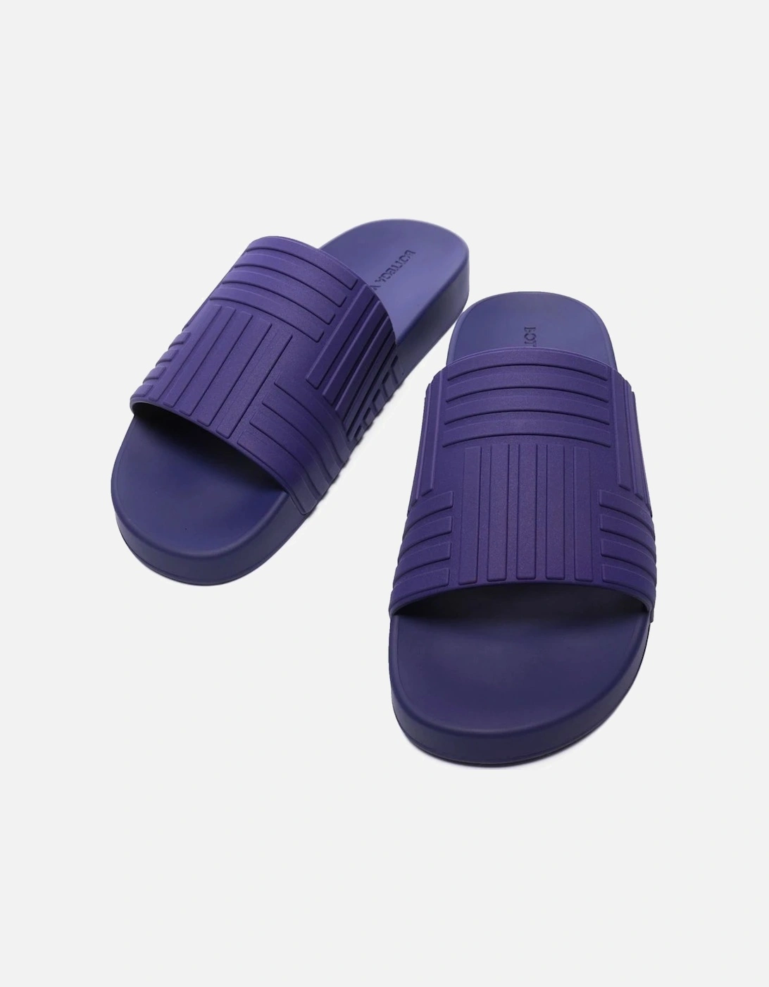 Intrecciato Rubber Slides Viola Purple