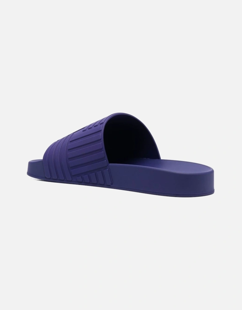 Intrecciato Rubber Slides Viola Purple