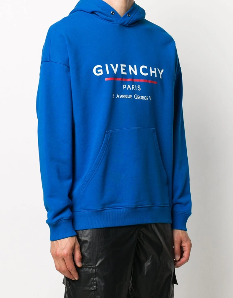 Address Hooded Sweatshirt Ocean Blue