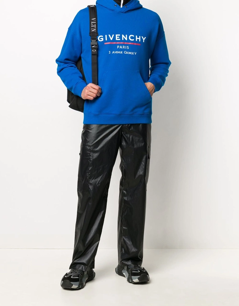Address Hooded Sweatshirt Ocean Blue