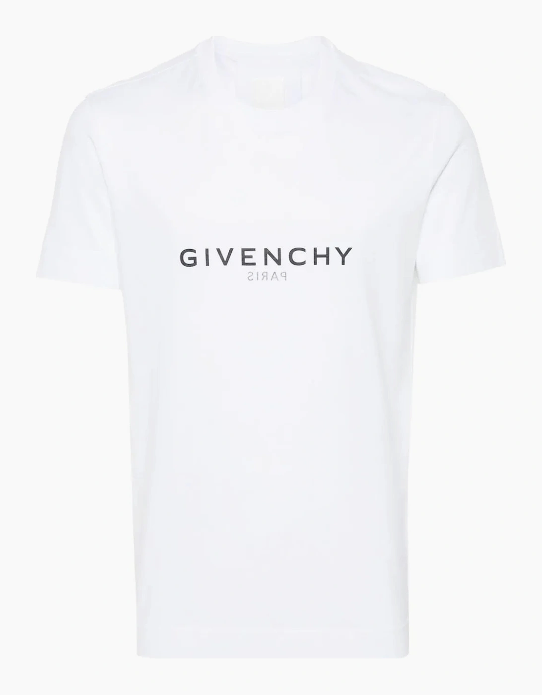 Givenchy Men's Givenchy Reverse Paris Logo Print T-Shirt - White