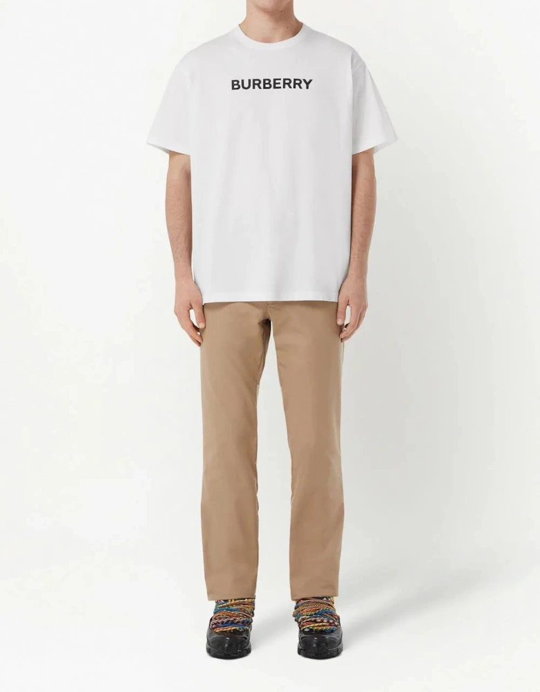 Harriston Logo Print T-Shirt White