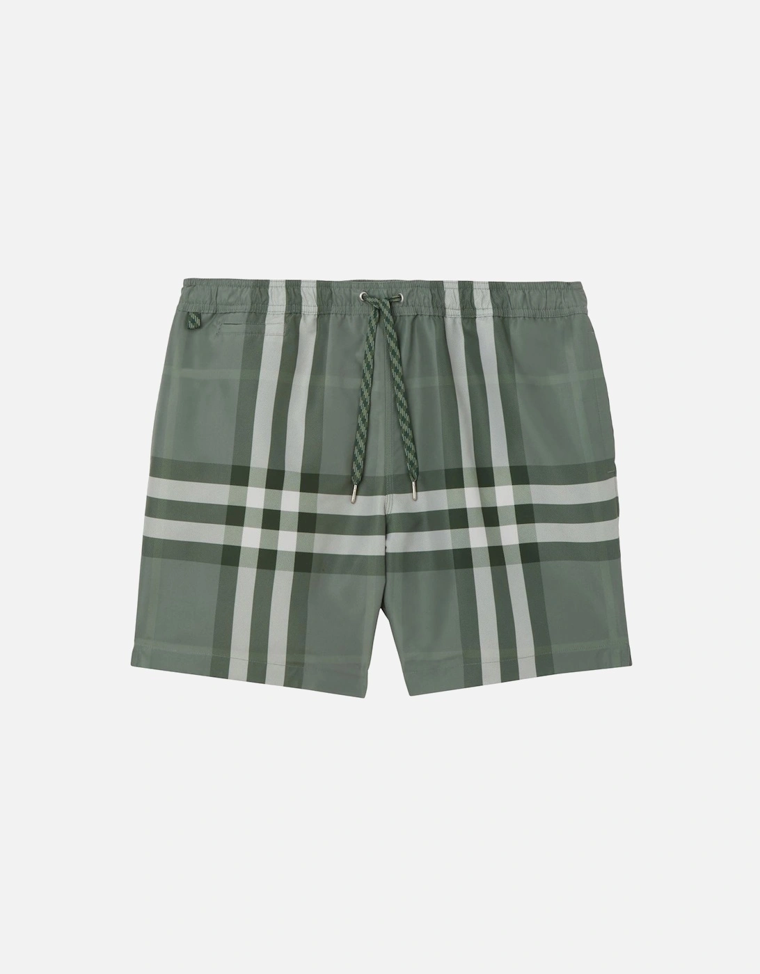 Martin Check Swim Shorts Dark Green, 5 of 4