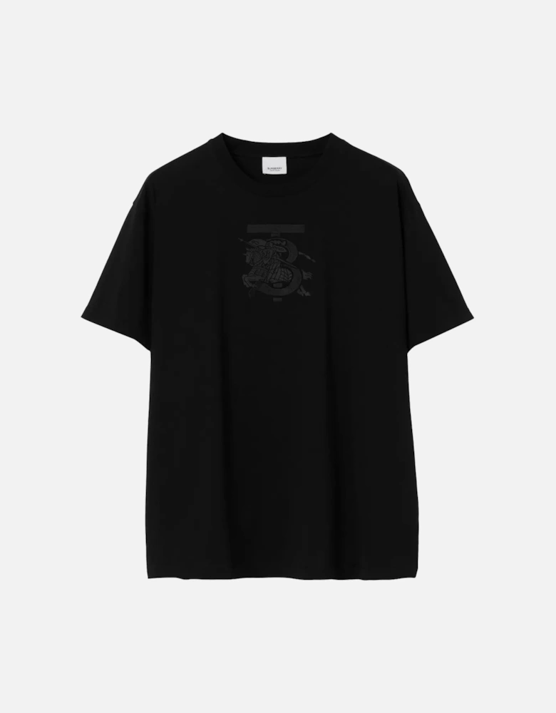 Tristan Embroidered EKD T-Shirt Black