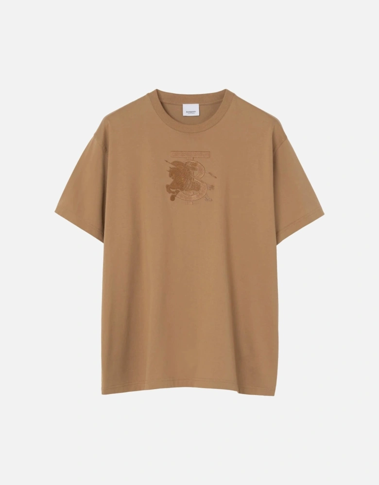 Tristan Embroidered EKD T-Shirt Brown