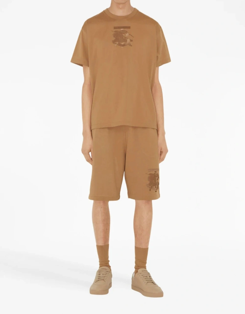 Tristan Embroidered EKD T-Shirt Brown