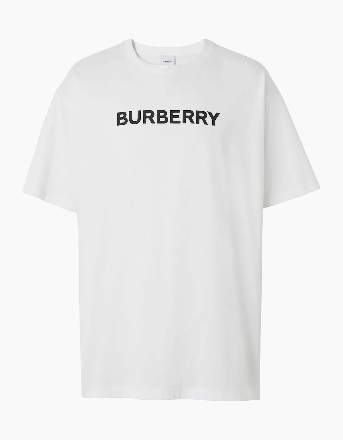 Burberry Men's Burberry Harriston Logo Print T-Shirt White