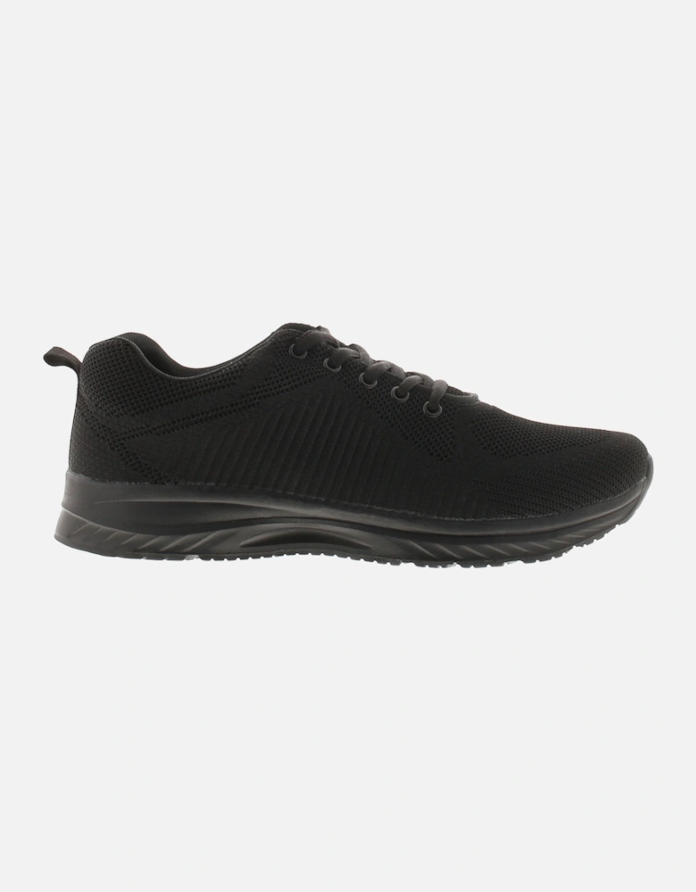 Mens Knitted Trainers Tamlin Lace Up black UK Size