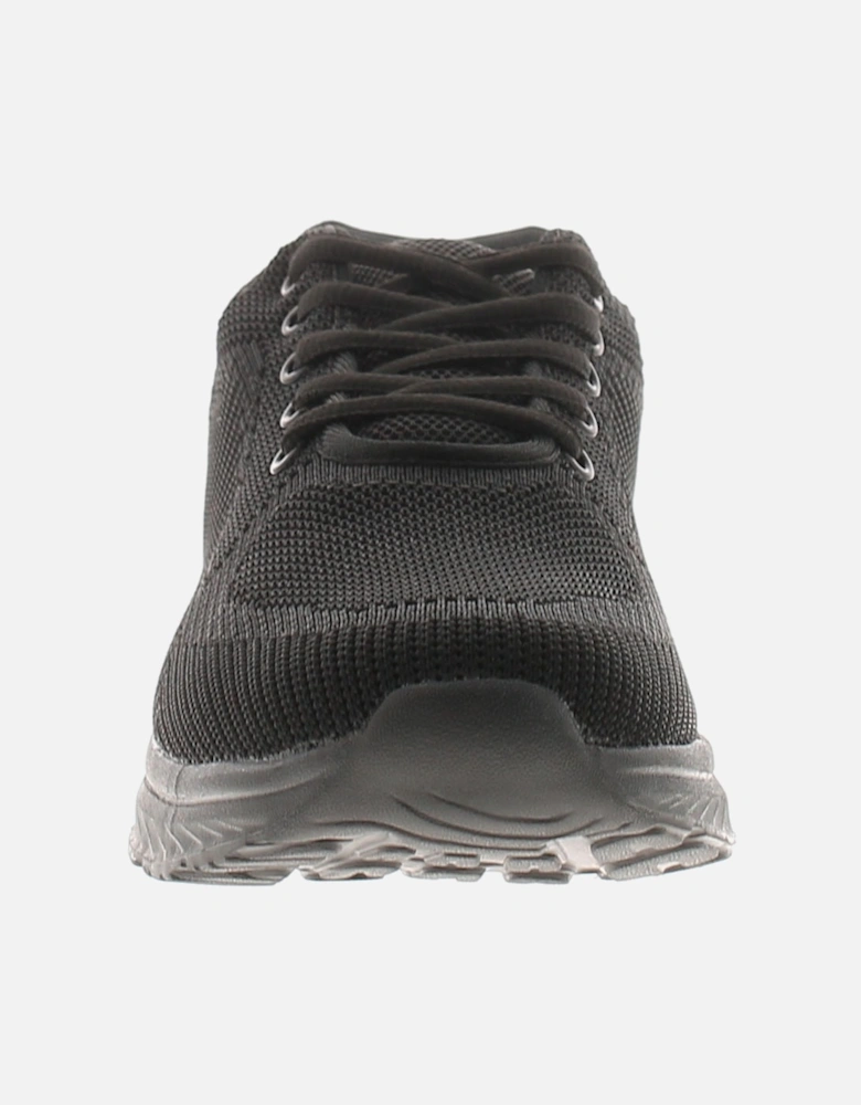 Mens Knitted Trainers Tamlin Lace Up black UK Size