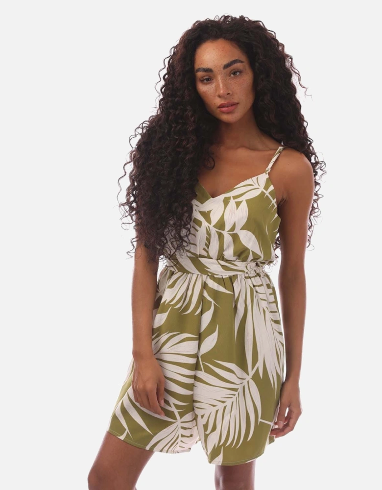 Nova Carly Leaf Print Playsuit