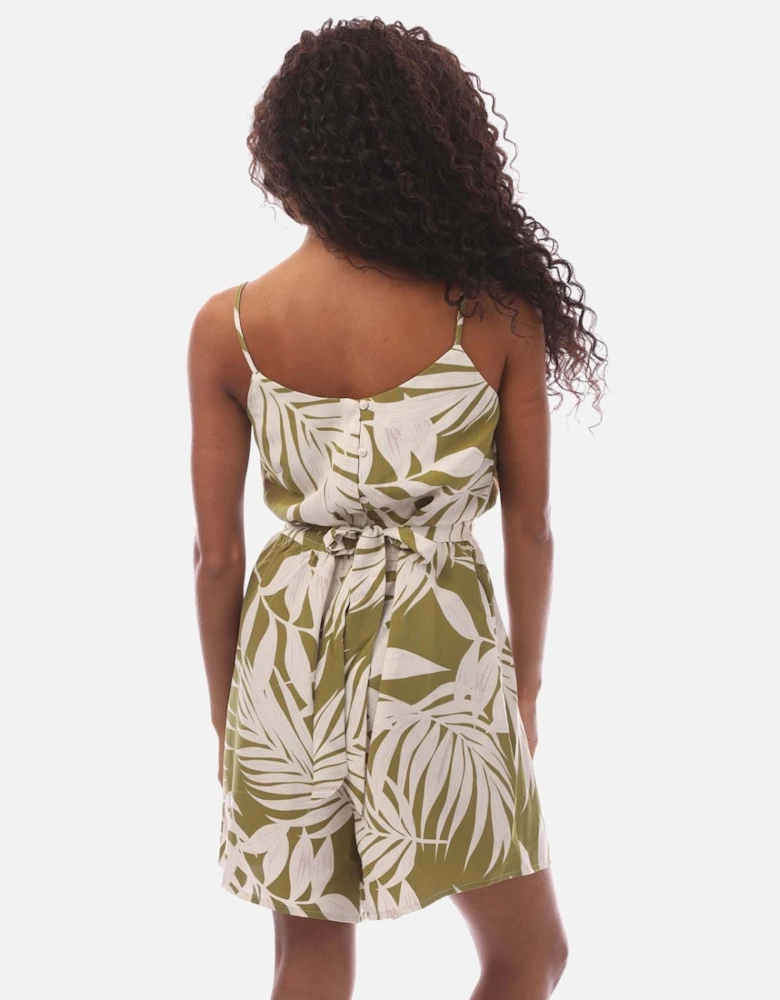 Nova Carly Leaf Print Playsuit