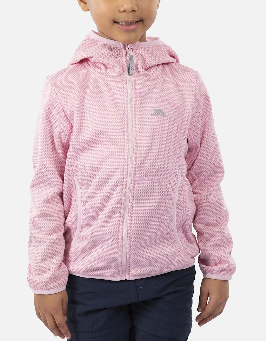 Kids Shove AT200 Full Zip Hooded Fleece Jacket - Pale Pink, 2 of 1