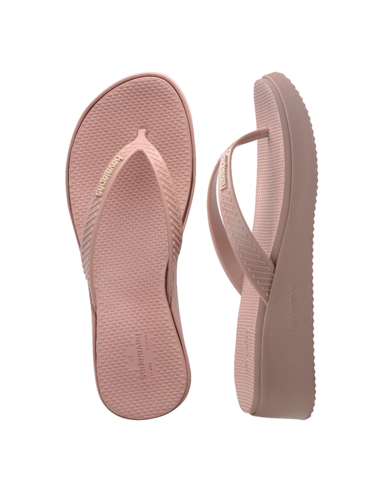 High Platform Flip Flop - Crocus Rose