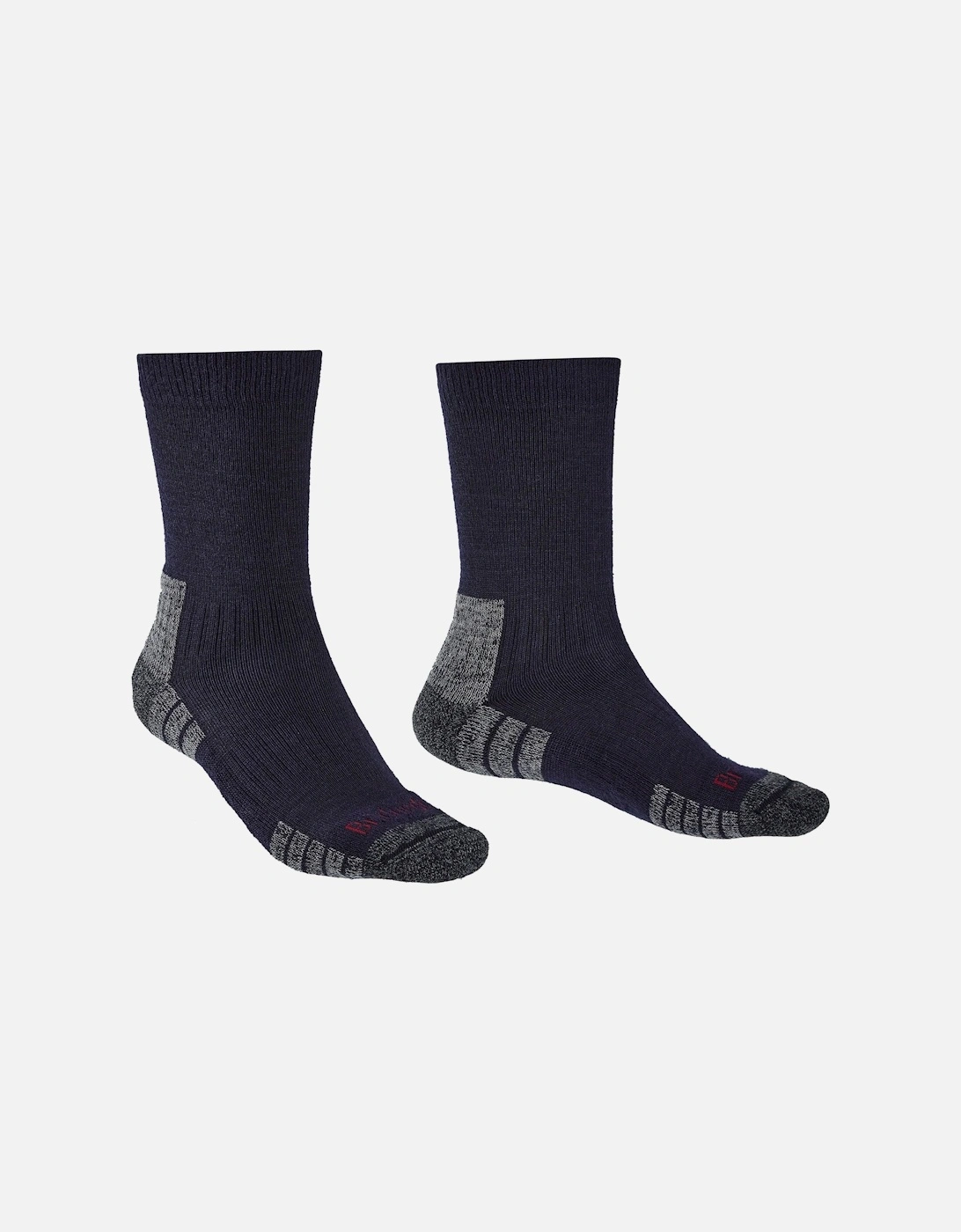 Mens Hike Lightweight Merino Performance Socks - Petrol/Navy, 2 of 1