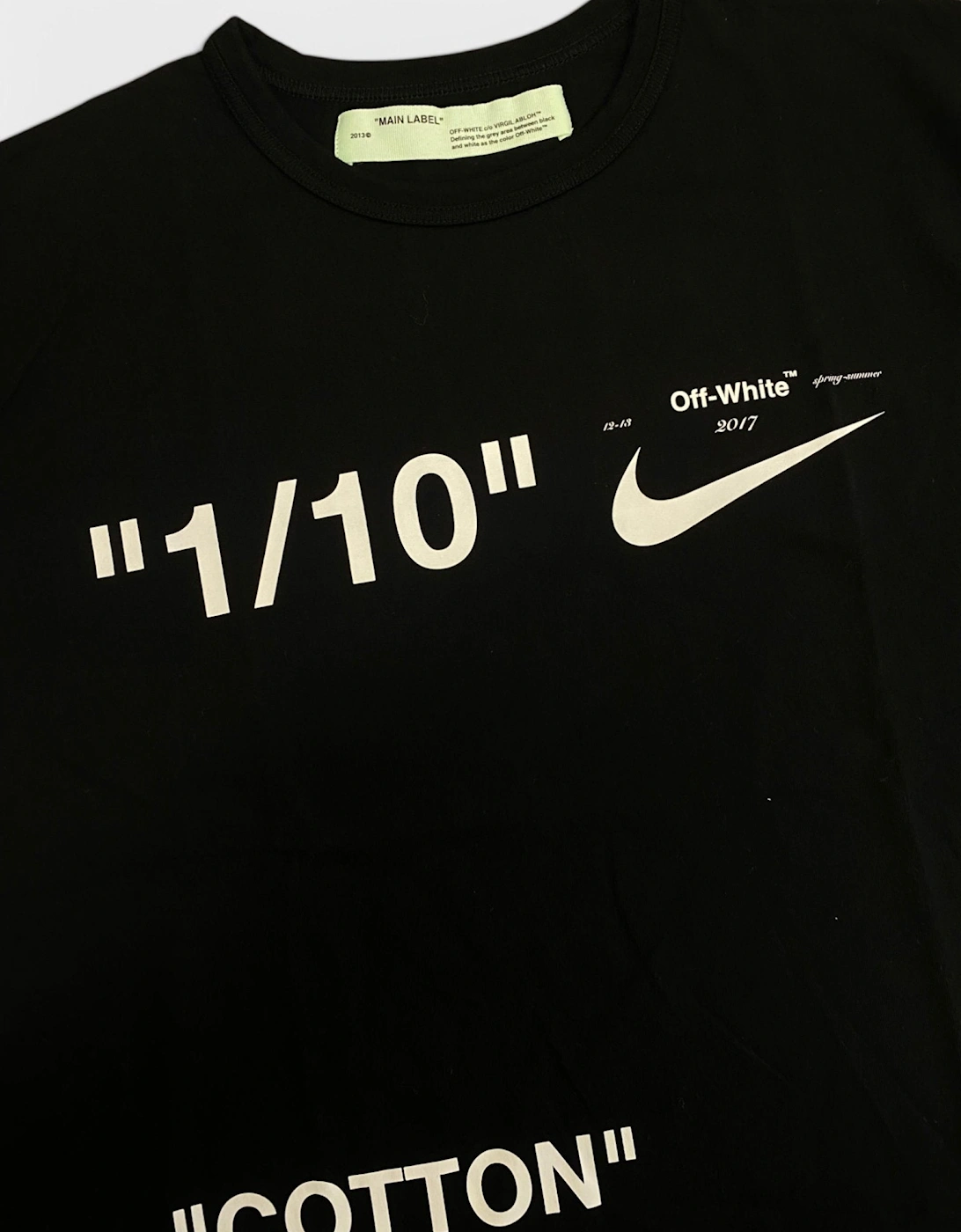 Off White x Nike Ten By Ten T-Shirt Black