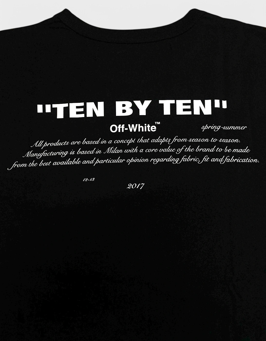 Off White x Nike Ten By Ten T-Shirt Black