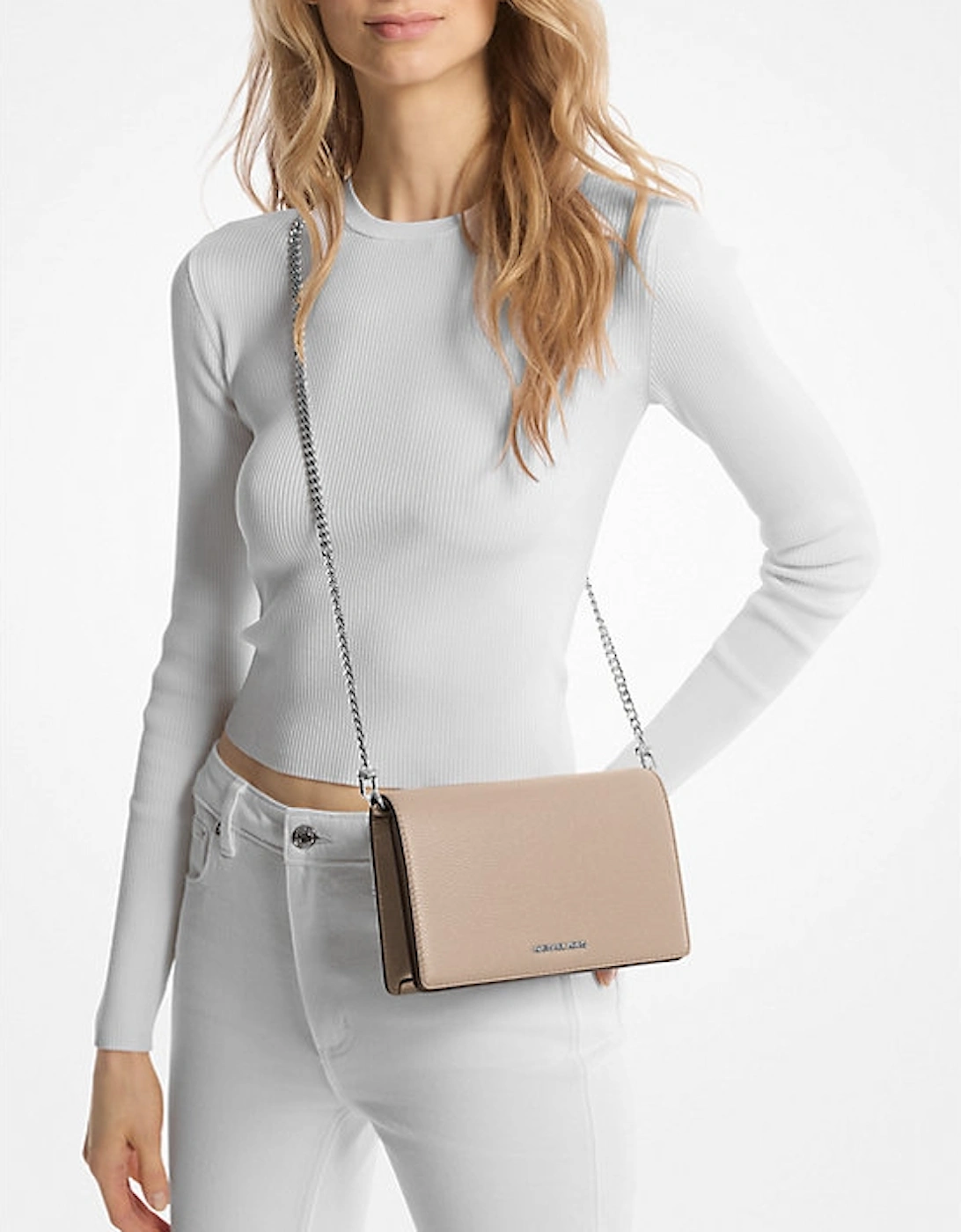 Jet Set Medium Pebbled Leather Crossbody Bag, 4 of 3