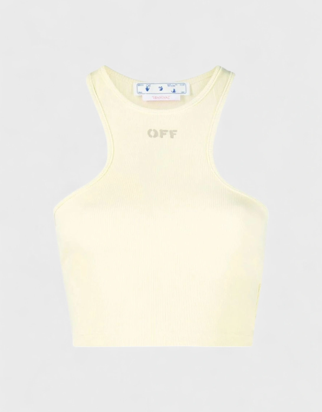 Off Stamp Ribbed Rowing Top Light Green, 5 of 4