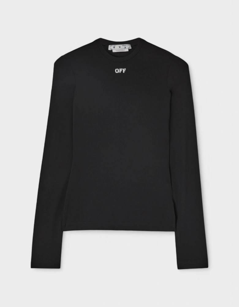 Off Stamp Second Skin Top Black