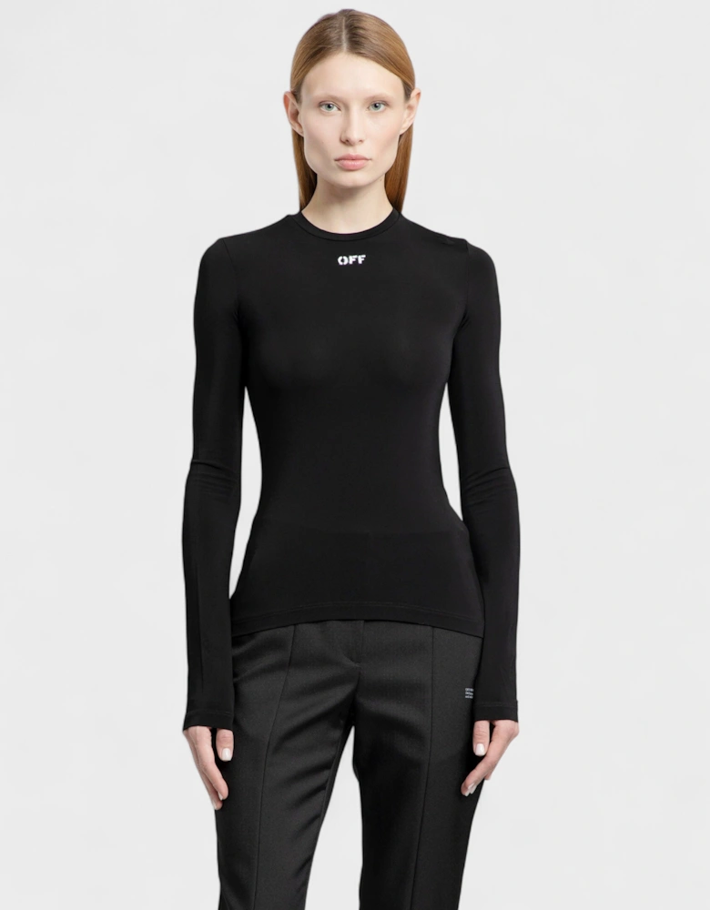 Off Stamp Second Skin Top Black