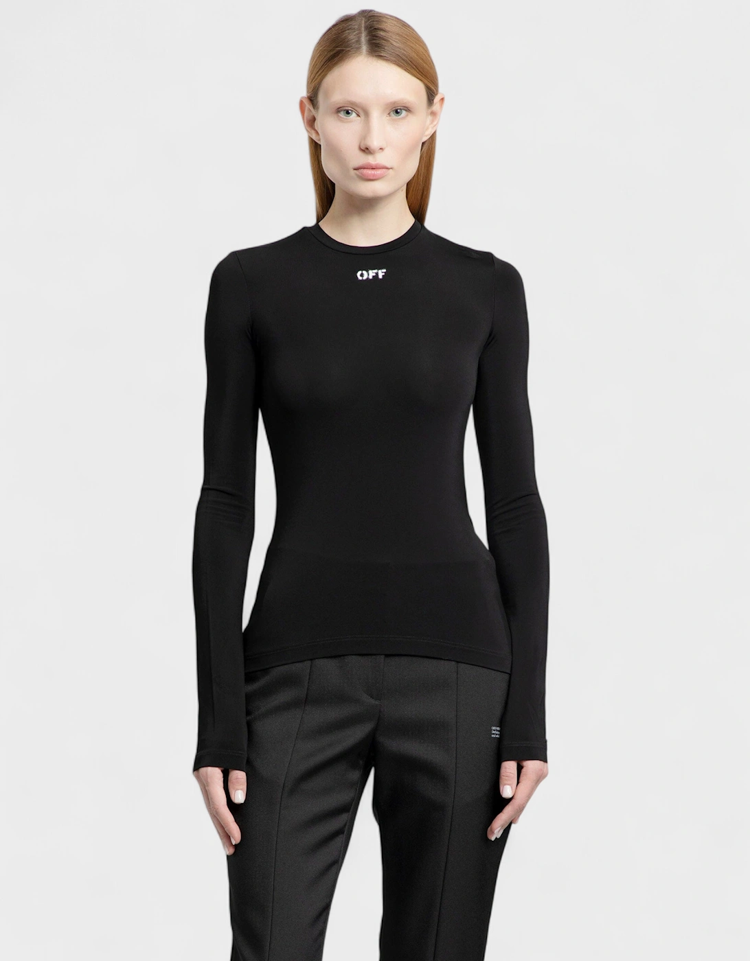 Off Stamp Second Skin Top Black
