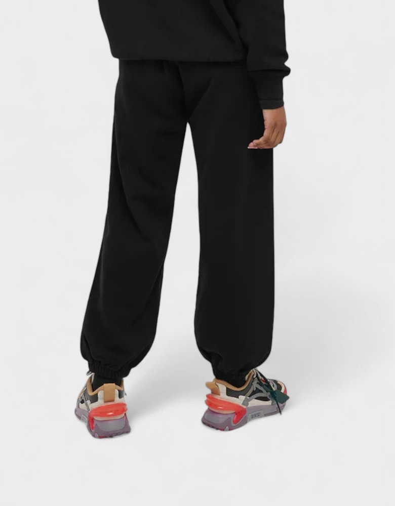 Painter Logo Cuffed Sweatpants Black