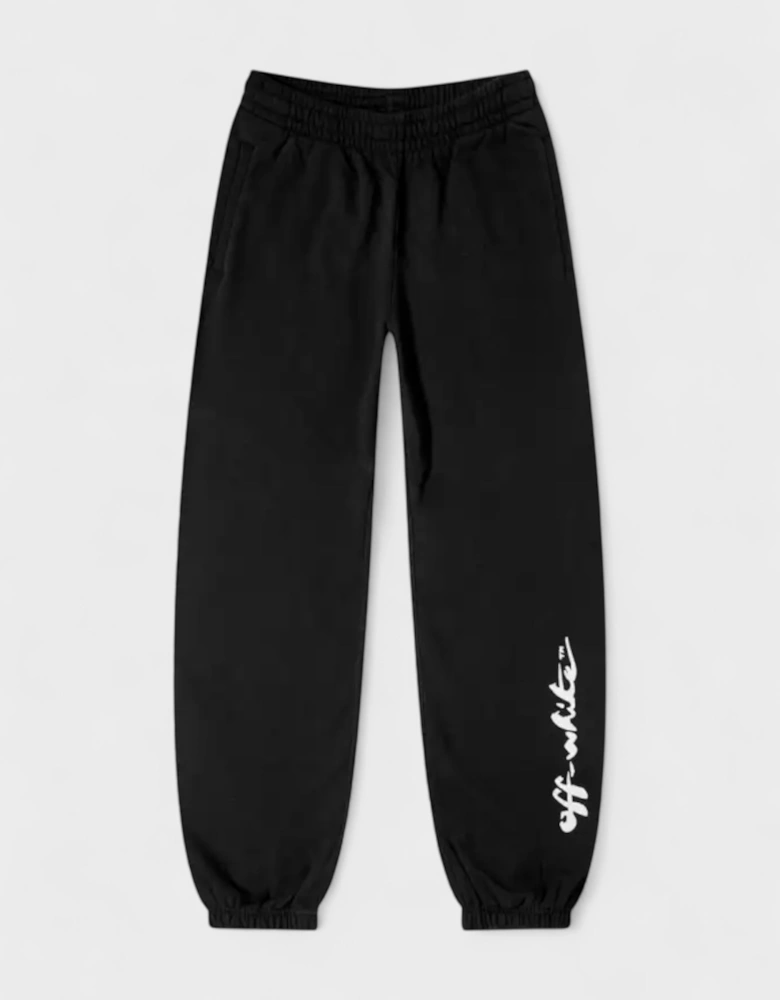 Painter Logo Cuffed Sweatpants Black