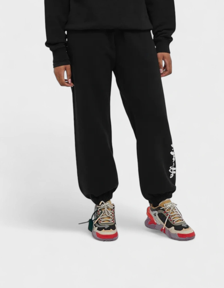 Painter Logo Cuffed Sweatpants Black