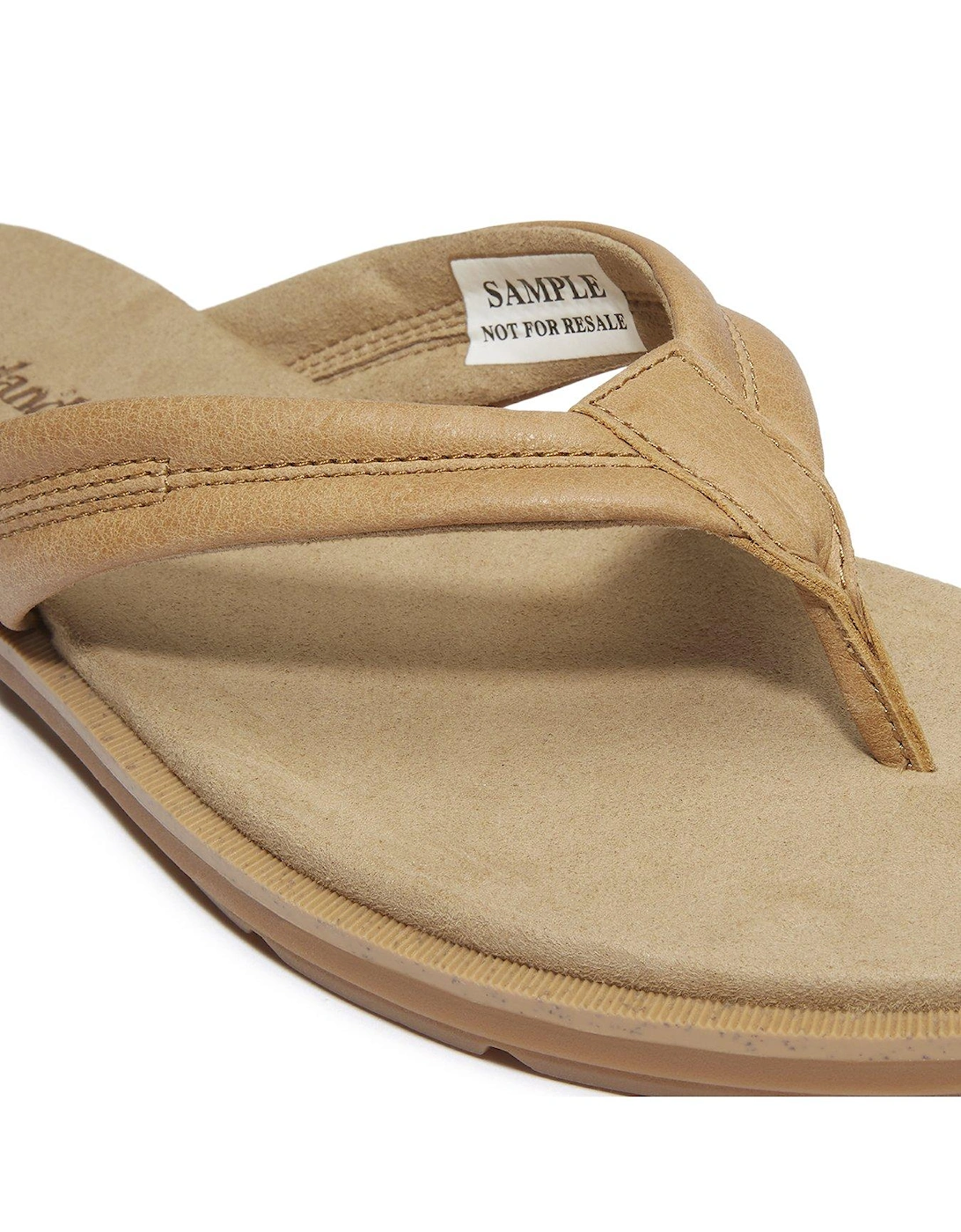 Calista Bay Thong Sandal - Medium Beige Full Grain