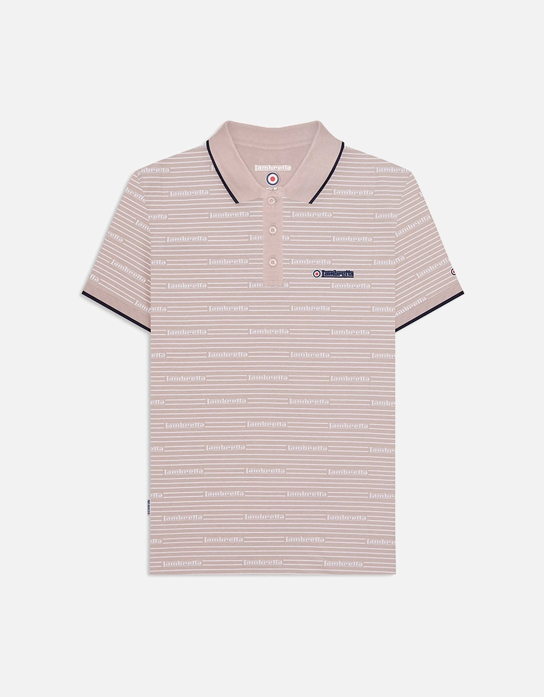 Mens Repeat Logo Short Sleeve Polo Shirt, 2 of 1