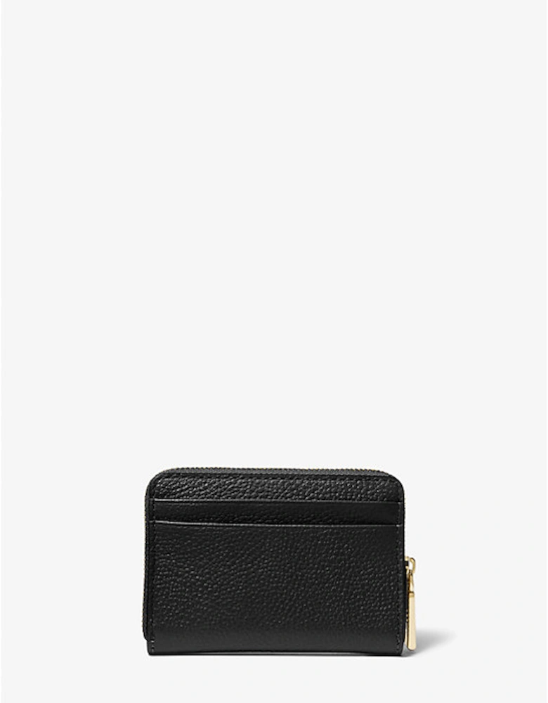 Jet Set Small Pebbled Leather Zip-Around Card Case