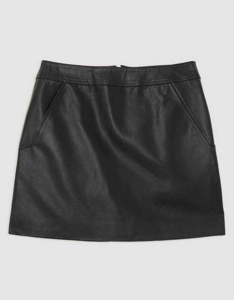 Leather Mini Skirt