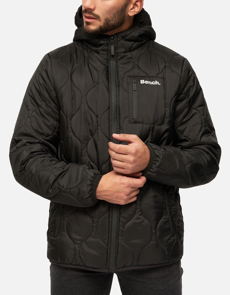 Mens Scall Zip Through Hooded Jacket