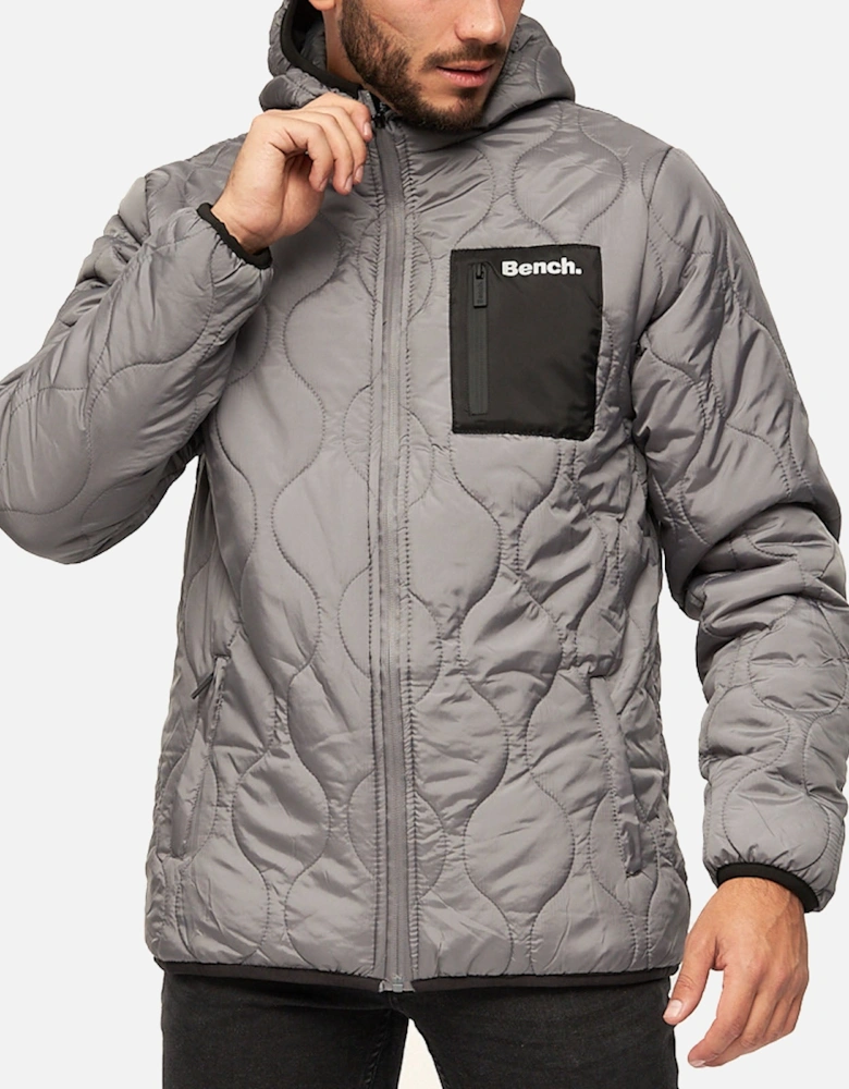 Mens Scall Zip Through Hooded Jacket