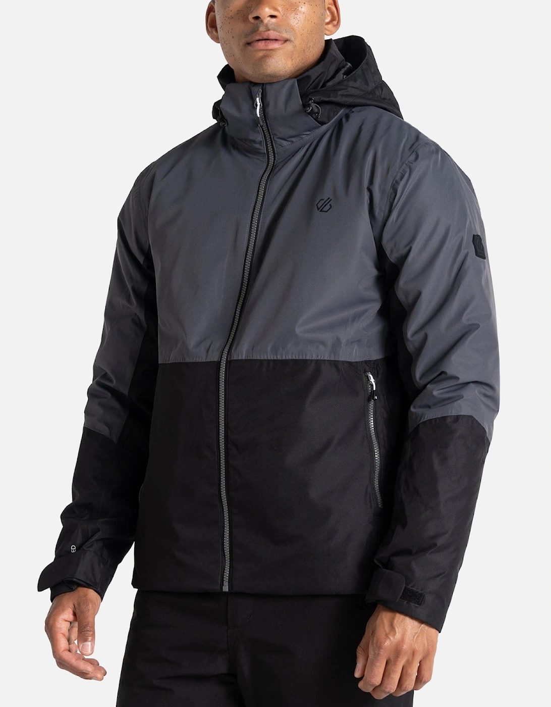 Mens Precision Waterproof Hooded Thermal Ski Jacket Coat, 2 of 1