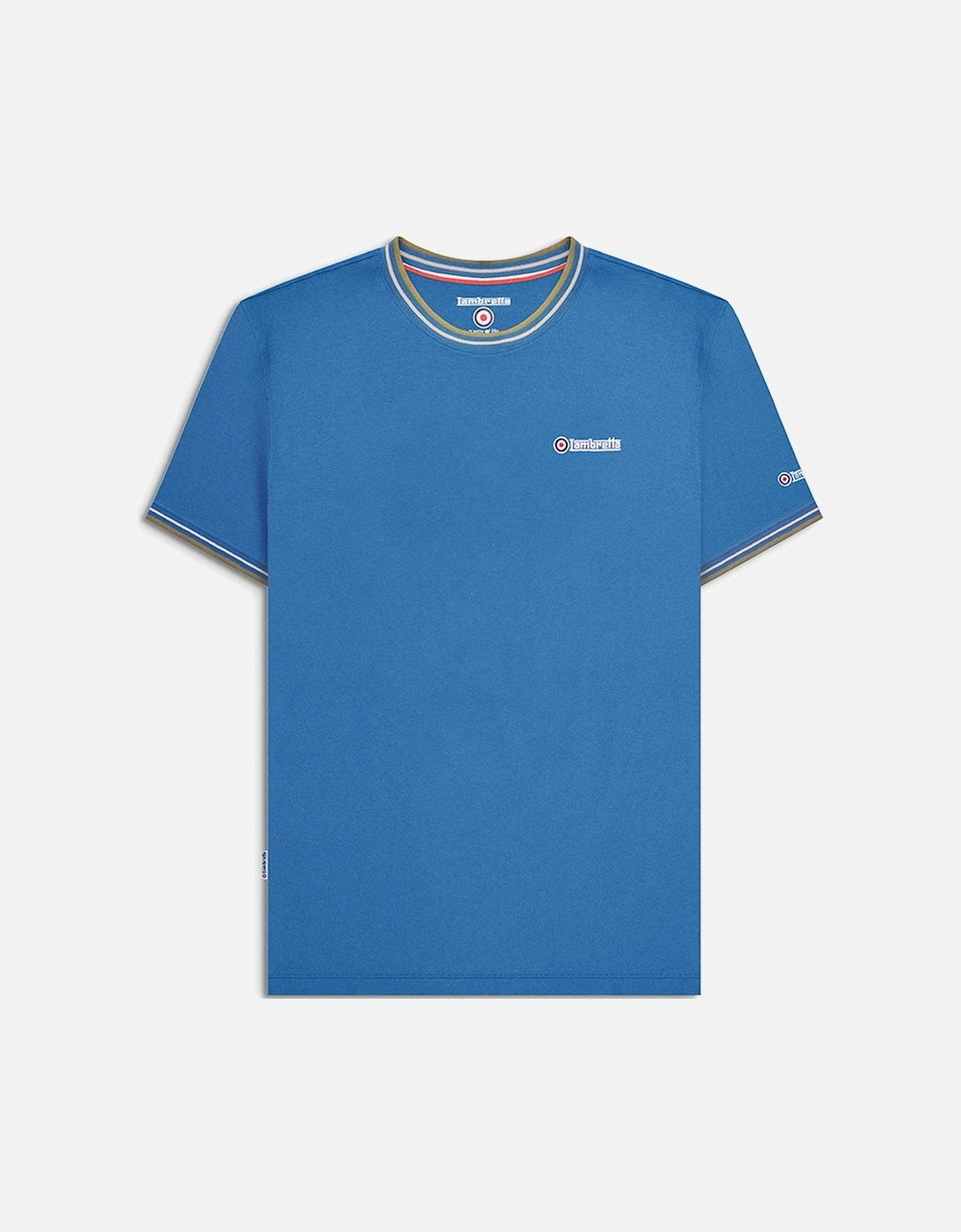 Mens Tipped Pique T-Shirt, 2 of 1