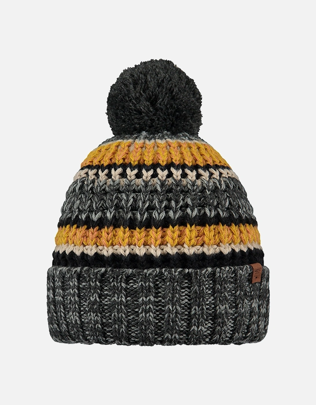 Mens Goser Pom Pom Mixed Knit Bobble Hat, 2 of 1