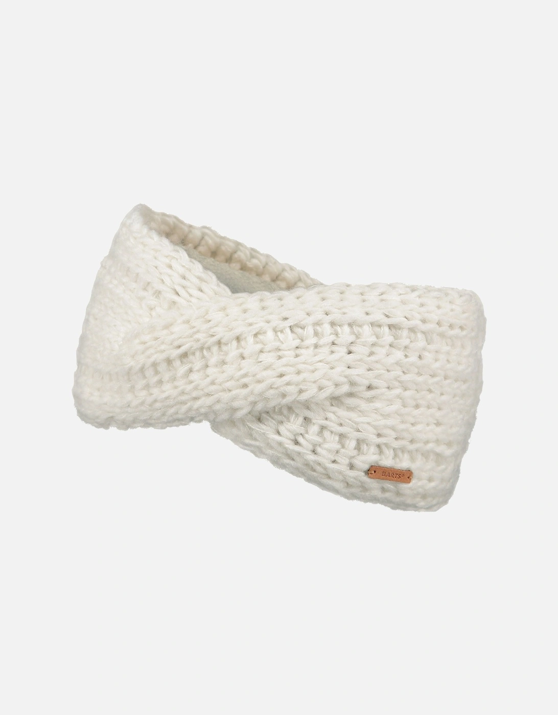 Womens Jasmin Hand Knitted Fleece Lined Headband, 2 of 1