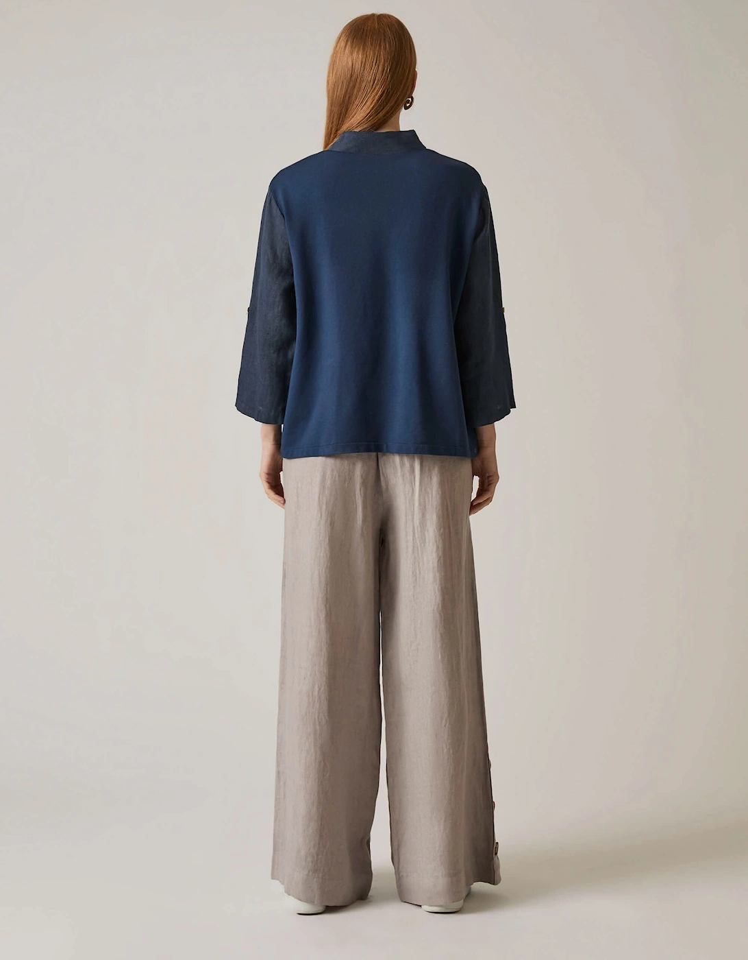 Navy Linen Blouse - VIP