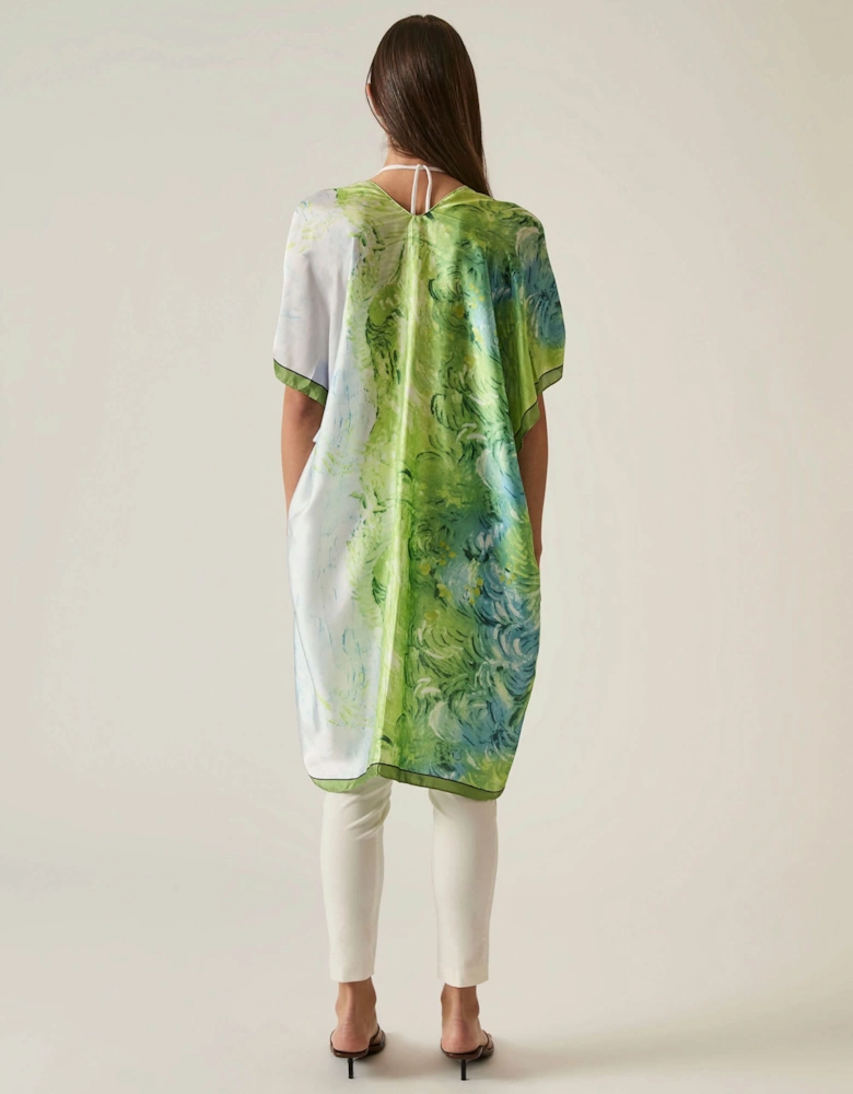 Green Watercolour Kaftan - VIP