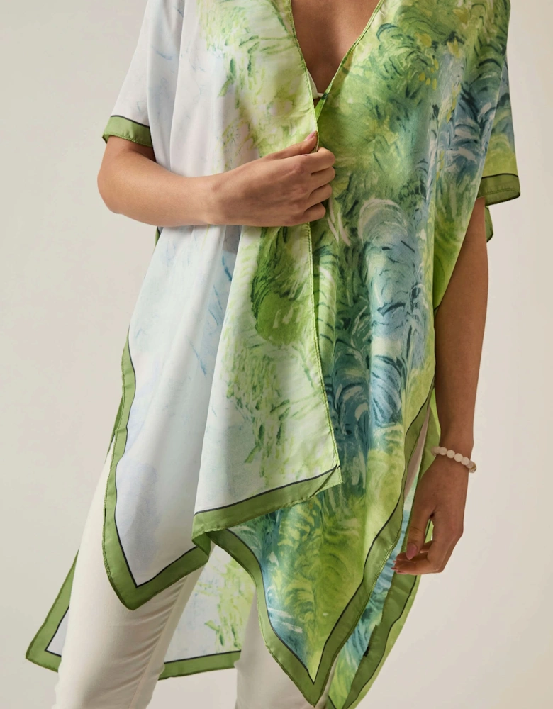 Green Watercolour Kaftan - VIP