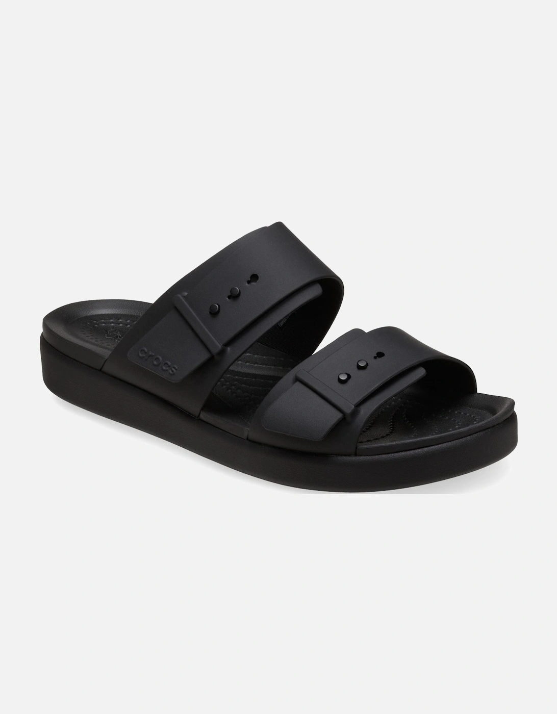 Brooklyn Buckle Women's Black Sandals, 8 of 7