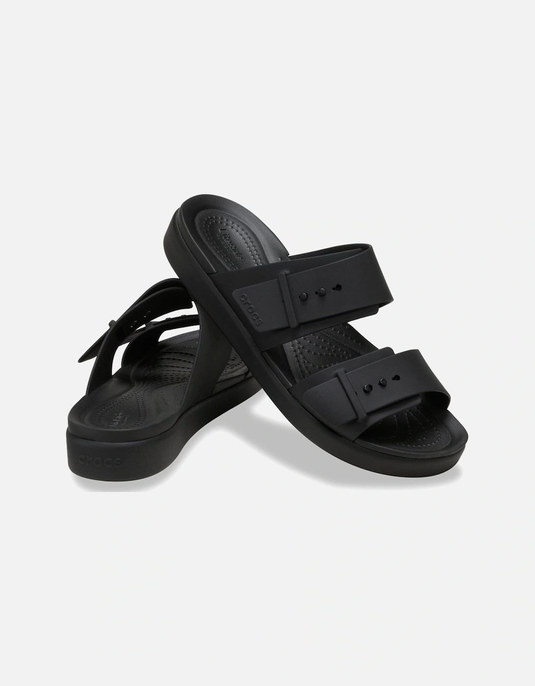 Brooklyn Buckle Women's Black Sandals
