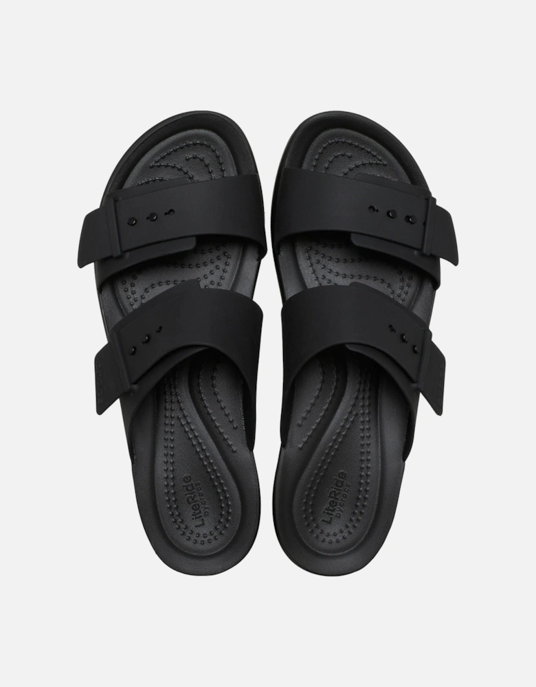 Brooklyn Buckle Women's Black Sandals