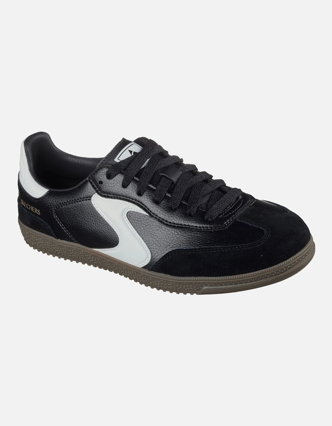 Hotshot Kickoff Leather Women's Black/White Trainers, 6 of 5