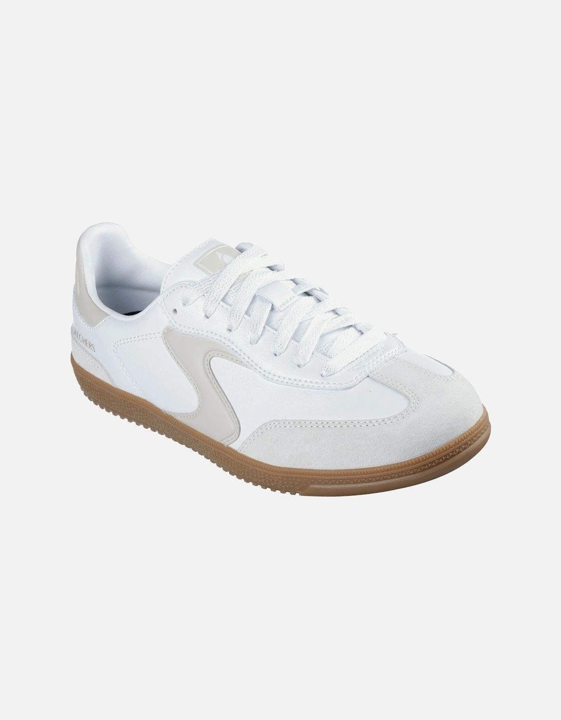 Hotshot Kickoff Leather Women's White/Natural Trainers, 6 of 5