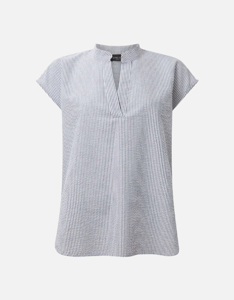 Striped V-Neck Top - VIP